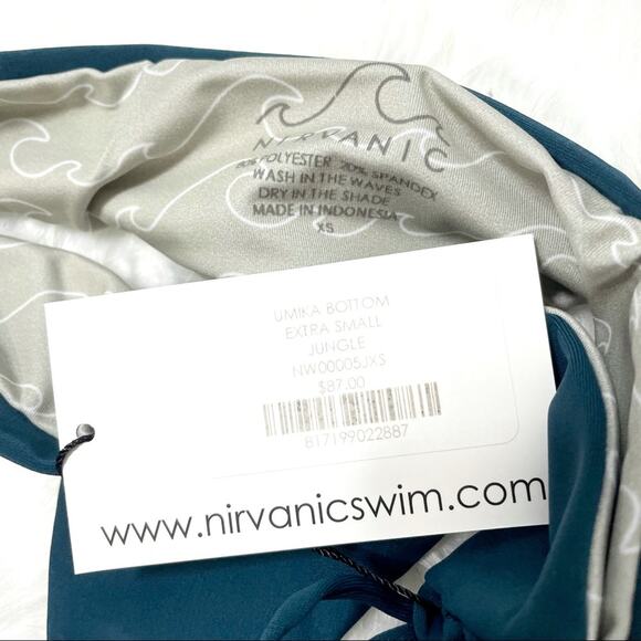 Nirvanic Kehlani Top & Umika Bottom Jungle Swim Suit Set Bikini Women’s XS $162 - Picture 3 of 4